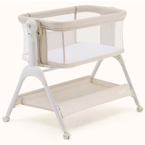 HARPPA Cuddly Sway | 3-in-1 Rocking Baby Bassinet & Bedside Sleeper with Anti-Reflux Mattress for Newborns | Attaches to Bed, Adjustable Height, Tool-Free Setup, Portable Wheels, CPSC Certified, Gentle Rocking Motion | Ideal for Infants, Safe Co-Sleeping