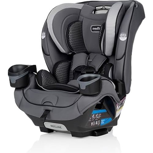 Evenflo EveryFit 3-in-1/All4One Convertible Car Seat (Winston Gray)