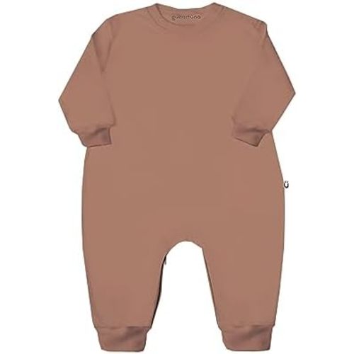 GUNAMUNA Unisex Baby Fleece Jumpsuit, One Piece Outfit for Toddlers Infants, Easy Diaper Changes