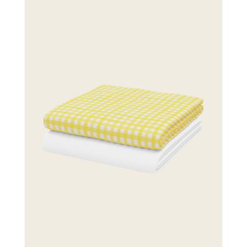 Gingham Crib Sheet Set