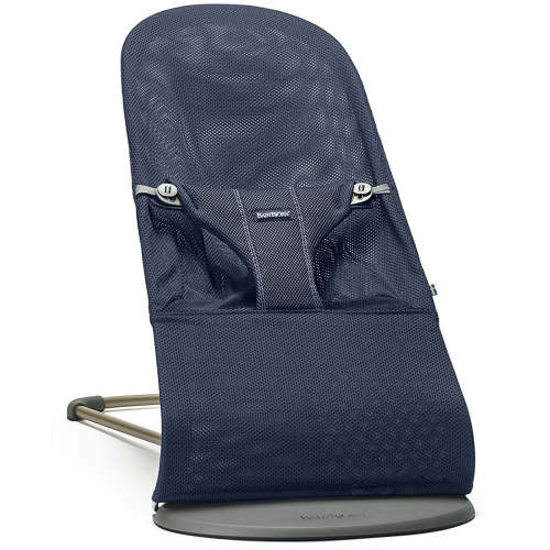 BabyBjörn Bouncer Bliss, Dark Gray Frame Mesh Navy Blue