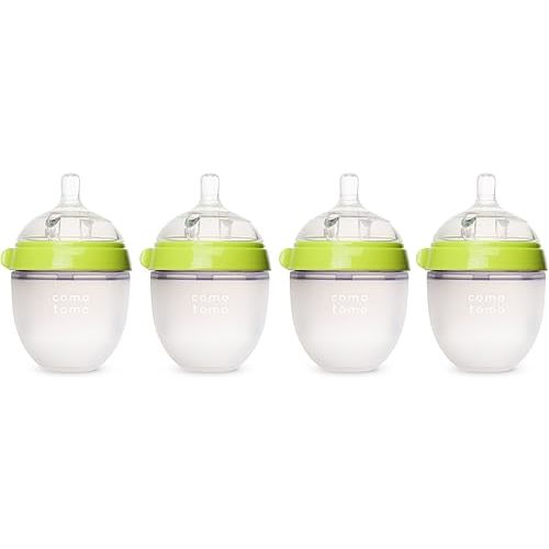 Comotomo Four Pack Bottle 150ml/5oz., Green