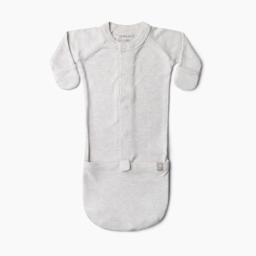 Goumi Kids 24hr Convertible Sleeper Baby Gown - Storm Gray, 3-6 M