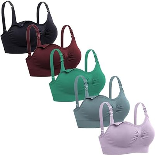 Lataly Womens Sleeping Nursing Bra Wirefree Breastfeeding Maternity Bralette