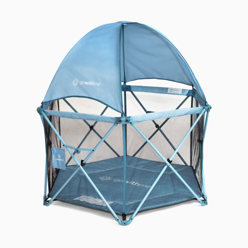 Go With Me Eclipse Deluxe Portable Playard - Blue Wave