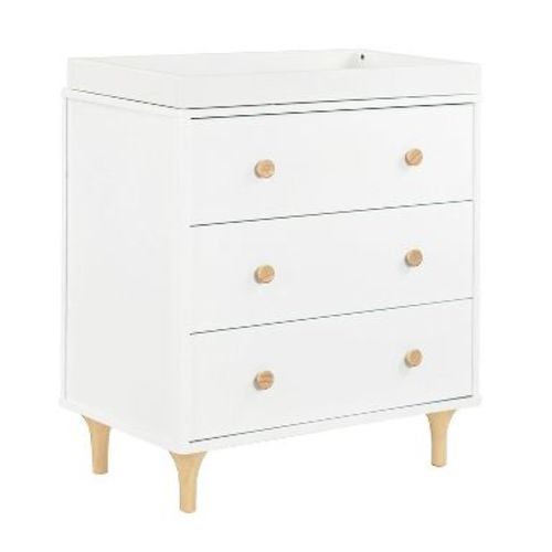 Babyletto Lolly 3-Drawer Changer Dresser - White/Natural