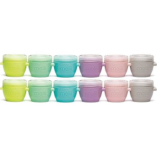 MELII Snap & Go Baby Food Storage Containers | 2oz (12-Pack)