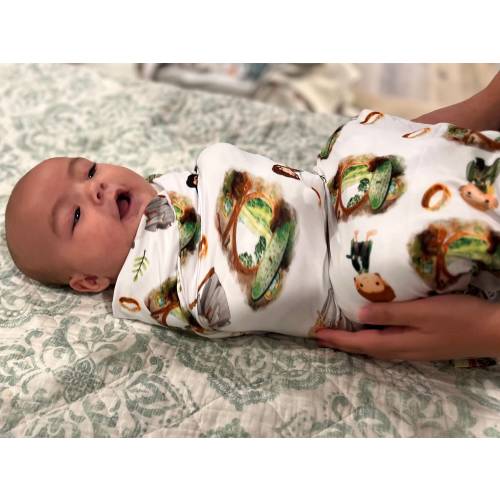 Lord of the Rings / Hobbit Hole / Baby Swaddle / Baby Blanket /Machine Washable
