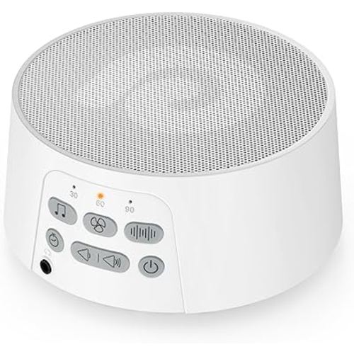 Dreamegg White Noise Sound Machine for Adults Sleeping, D3 Pro Sound Machine for Baby Adults, 29 HiFi Sound, Battery/Adapter, Portable Sound Machine for Sleeping, Sound Therapy for Home Office Travel