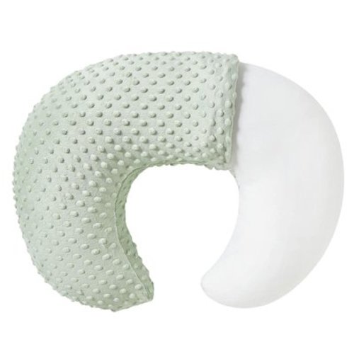 Baby Nursing Pillow and Body Positioner with Premium Slipcover for Breastfeeding for Baby Boys and Girls, Feeding Pillow with Breathable Comfortable Pillowcase (Green)