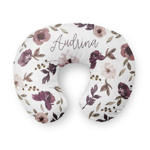 Personalized Nursing Pillow Covers | Demi's Dusty Purple