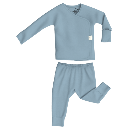 Baby Bundle - Mint Twist + Oliveyou Two Piece Set – Bonsie Skin to Skin Babywear