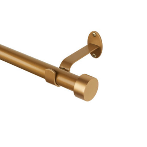 Alcott Hill® Darion Adjustable Single Curtain Rod with Globe Ball Finial | Birch Lane