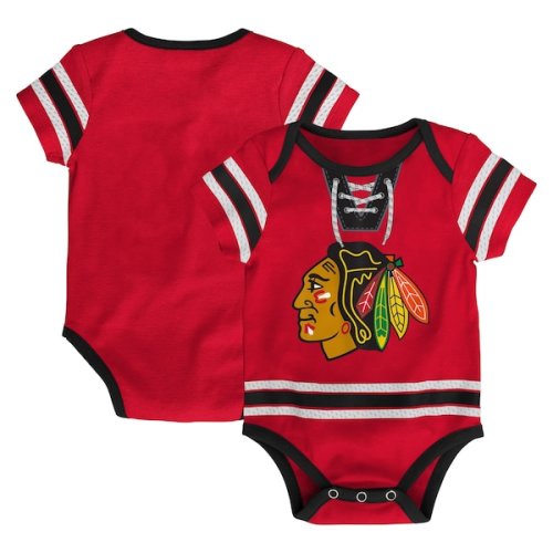 Chicago Blackhawks Infant Hockey Jersey Bodysuit - Red