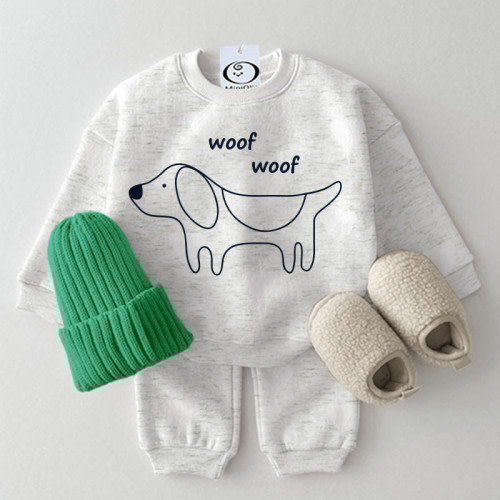 WOOF WOOF Dog Baby 2-piece Set