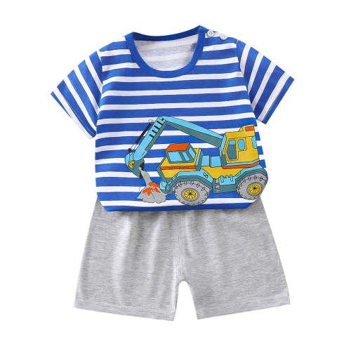 Fesfesfes Toddler Outfit Kids Baby Boys and Girls Cute Short Sleeve Shirts with Shorts Graphic T Sets Children Clothing Cute Casual Kids Outfits Summer Sale