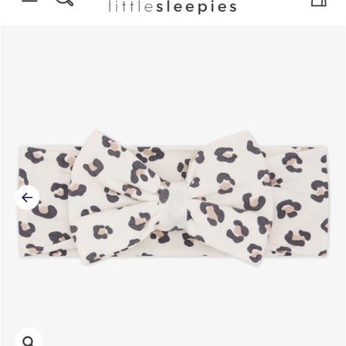 Leopard Bow Headband | Little Sleepies