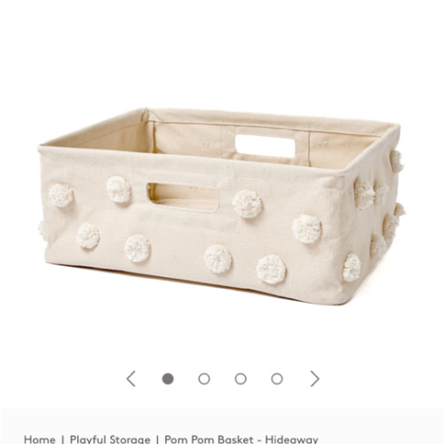 Pom Pom Basket small- Hideaway natural