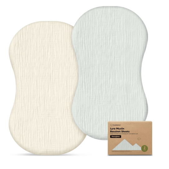 2pk Muslin Baby Bassinet Sheets