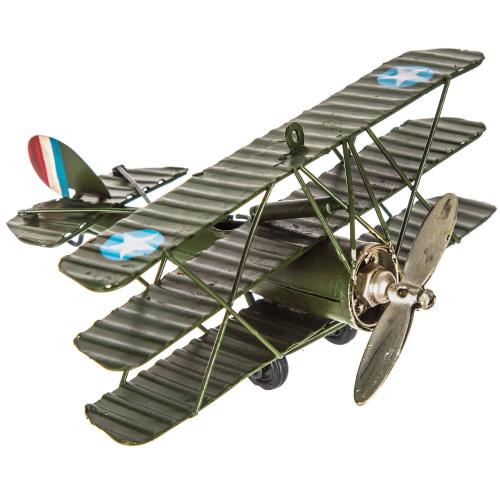Green Sopwith Tri-Level Plane With Stars