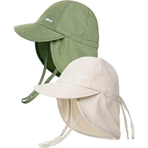 FURTALK Baby Sun Hat UPF 50+ Adjustable Baby Boys Girls Quick Drying Summer Beach Hat with Neck Flap for Traveling Swim Hat