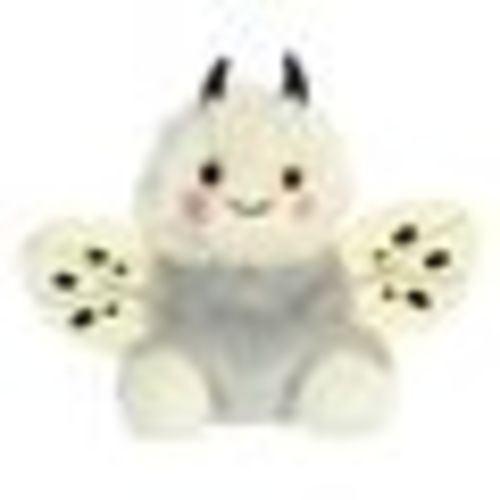 Aurora - Mini White Palm Pals - 5.5" Astra Moth - Adorable Stuffed Animal, Multicolor