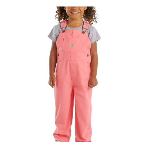 Girls' Loose Fit Canvas Bib Overall | Full Stock Sale | Carhartt