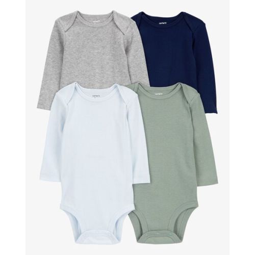 Baby 4-Pack Long-Sleeve Original Bodysuits - Carter's | Carter's