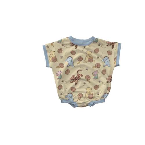 Winnie's Bees Short Sleeve Bubble Romper