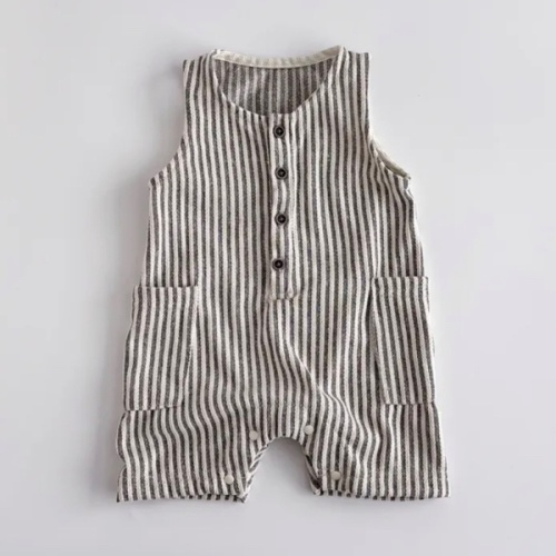 Baby Newborn Striped Sleeveless Romper