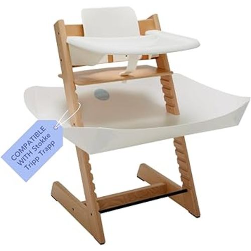 CATCHY - Food Catcher - Compatible with Stokke Tripp Trapp High Chair - Highchair Sold Separately - Baby & Toddler Food & Mess Catcher - Under High Chair Accessory - Baby Feeding Essentials