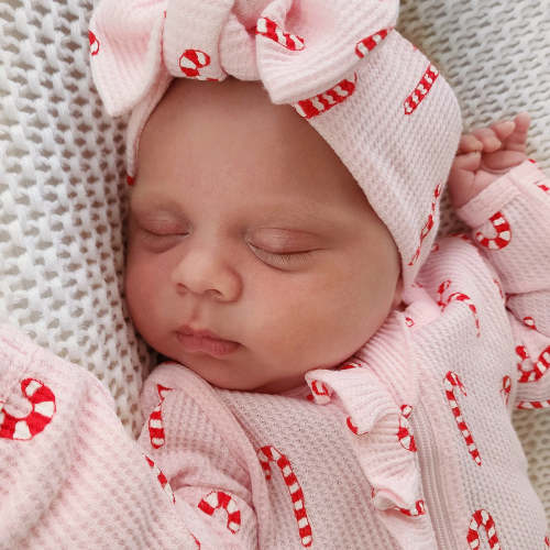 Candy cane BOW pink