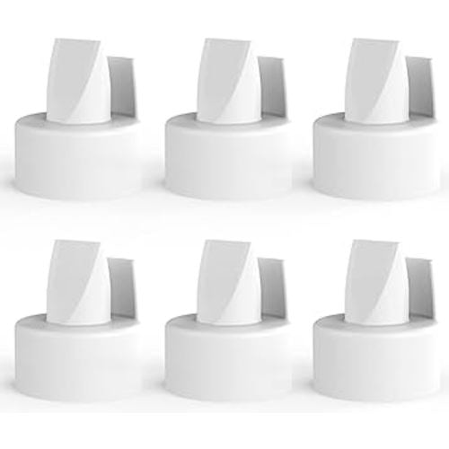 [6-Count] Papablic Duckbill Valves for Spectra and Medela, Replaceable Duckbill Valves for Spectra S1 Spectra S2 valves and Medela Pump in Style, BPA/DEHP Free White