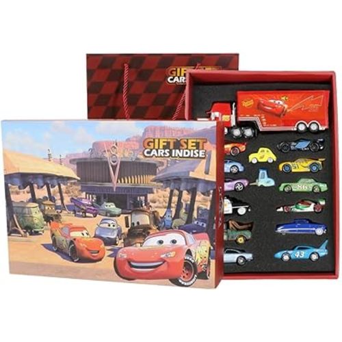 15PCS Car Toys 2 3 Cruz Sheriff The King Car Diecast Toy Set for Kids Boys