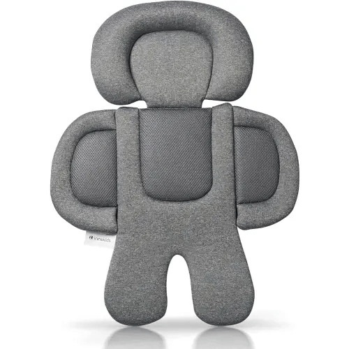 Infant Car Seat Insert, Car Seat Head and Body Supports for Babies, Soft Car Seat Insert Cushion Pad Suit for Infant Car Seats and Baby Strollers(Deep Grey)