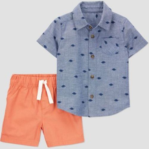 Carter's Just One You®️ Baby Boys' Dino Top & Bottom Set - Blue 12m