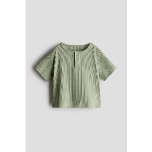 RIBBED HENLEY SHIRT