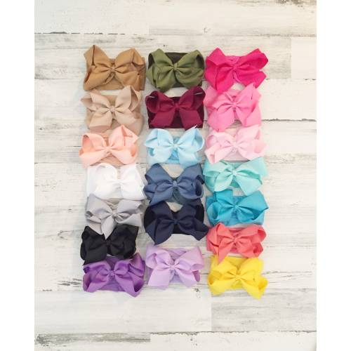 Big bow baby nylon headband-baby headband gift-baby girl big bow headband