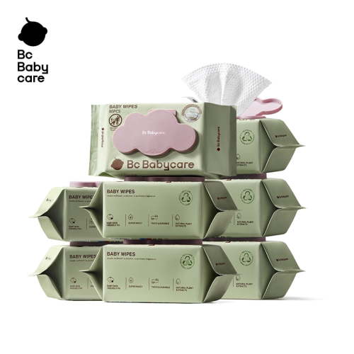 Bc Babycare Baby Wipes Unscented, Water Wipes for Baby Sensitive Skin, Hypoallergenic, XL Extra Thick (8pack, 640Wipes)
