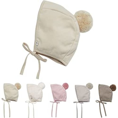 Konny Baby Fleece Winter Bonnet for Infant (Beige)