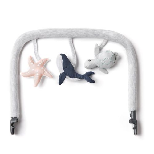 Ergobaby Evolve Baby Bouncer Toy Bar Ocean Wonders (Ocean Wonders - Charcoal Grey)