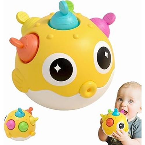 Baby Toys 0-6 Months & 6-12 Months,Baby Teething Toys 3-6,Musical Sensory Squeeze Toys,Baby Essentials for Boys & Girls,Newborn Infant Learning Developmental Gifts