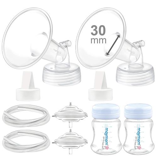 Maymom Pump Parts Compatible with Spectra S2 S1, 30 mm Flange Valve Tube Bottle Backflow Protector, Not Original Spectra S2 Replacement Pump Parts Duckbill Valve Bottle Membrane