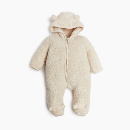 Small Story High-Pile Fleece Bunting - Oat, 0-3 M | Babylist Shop
