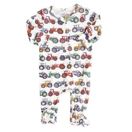 Tiny Tractors Zipper Footie