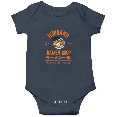 Narutoo Shippuden Anime Cartoon Ramen Shop Onesies Kids's Short Sleeve Onesie 6M Royal sold by Radahulin | SKU 738278460 | Printerval