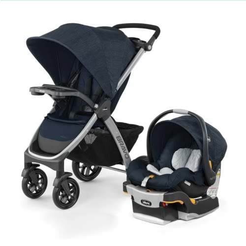 Chicco Bravo 3-in-1 Quick Fold Trio Travel System - Brooklyn