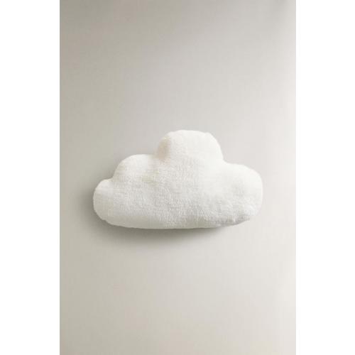 CHILDREN’S FAUX FUR MUSLIN CLOUD THROW PILLOW