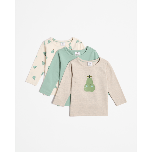 Baby Organic Cotton T-shirts 3 Pack - Pears