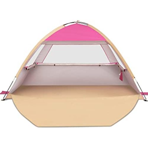 Venustas Beach Tent Sun Shelter for 3/4-5/6-7/8-10 Person, UPF 50+ UV Protection Beach Canopy, Lightweight and Easy Setup Cabana, Portable Beach Shade Tent
